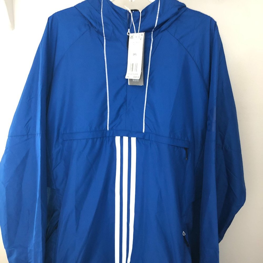 adidas ID Woven Shell Anorak Jacket Men's 2XL Blue